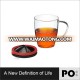 High quality promotion borosilicate drinking glass coffee mug with lid