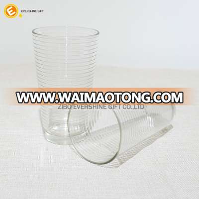 16oz clear texture pint beer glass hot sale